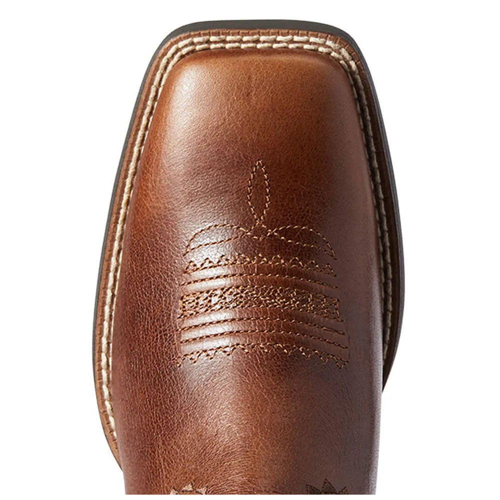 10038327 Ariat Women's Round Up Skyler Western Boot- Canyon Tan