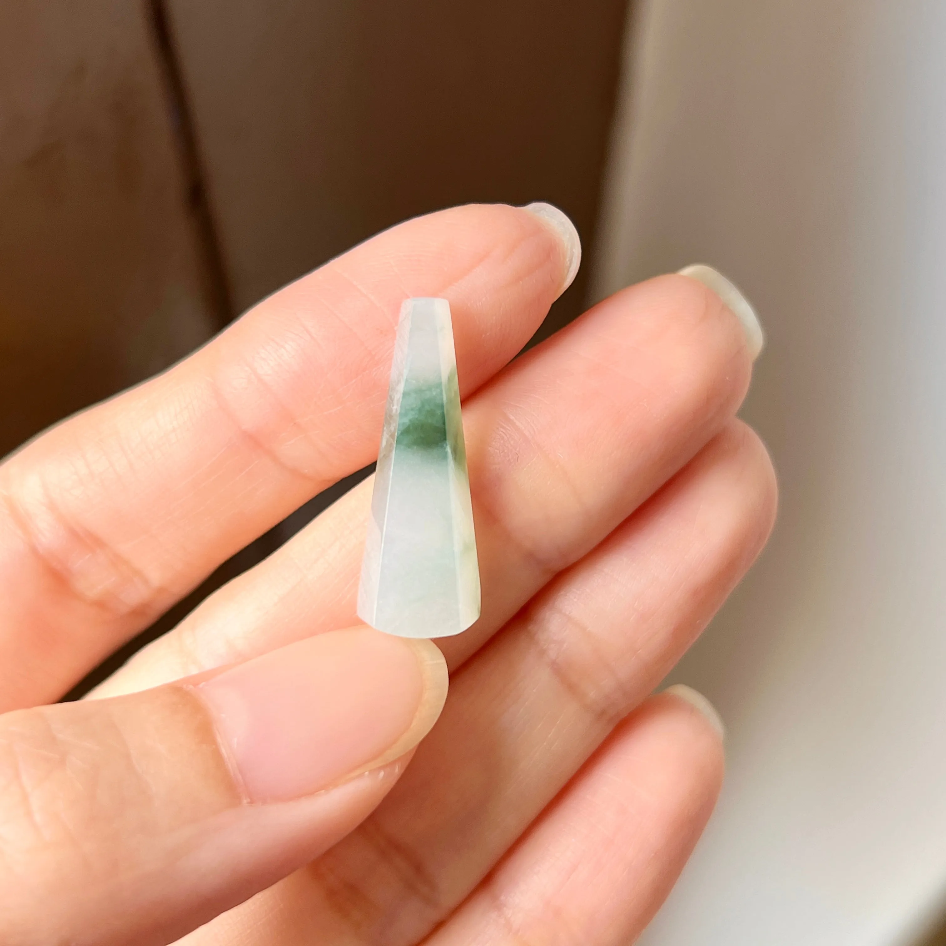 9.55cts A-Grade Natural Floral Triangle Jadeite No.130429