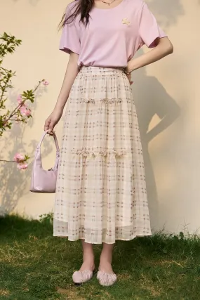 A Line Maxi Floral Women's Skirt