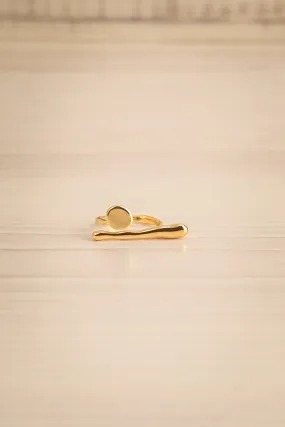 Acheron | Circle & Horizontal Line Ring