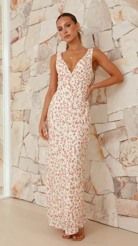 Andy Maxi Dress - Pink Floral
