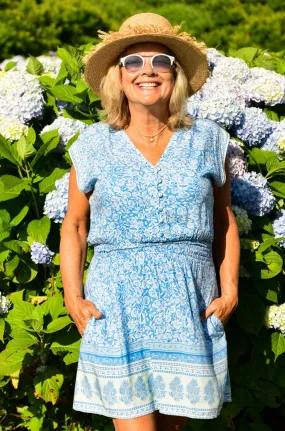 Anna Dress / Sky Blue Floral
