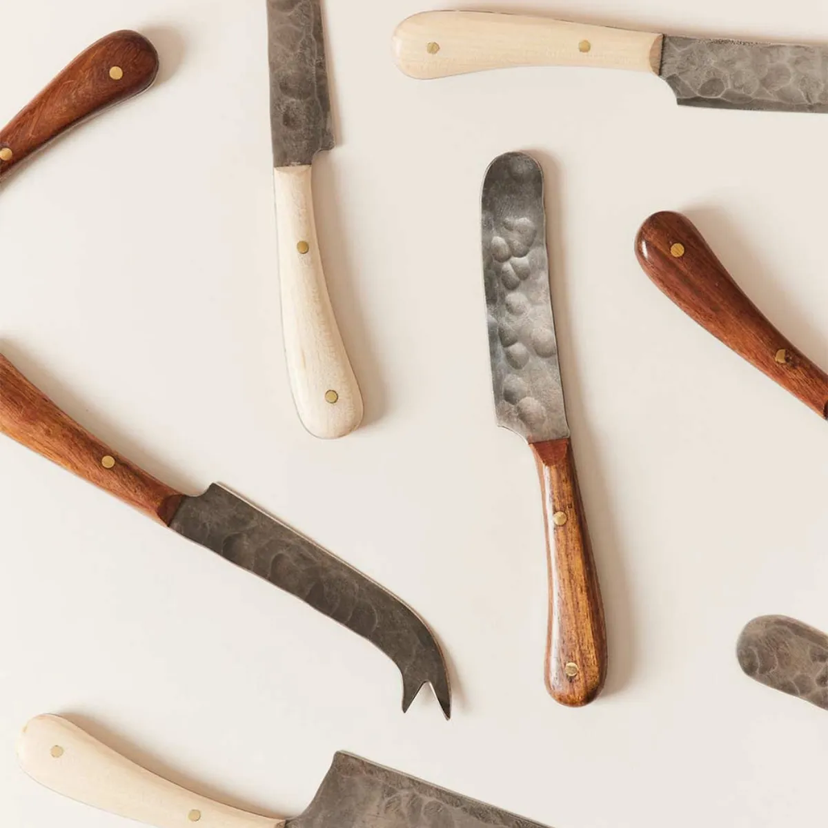 Artisan Forged Cheese Knives (Set of 4)