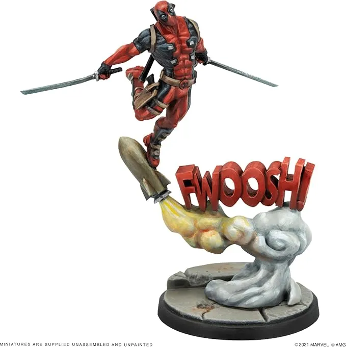 Atomic Mass Games Marvel Crisis Protocol Deadpool & Hydra Agent Bob Character Pack Marvel Miniatures Strategy Game Ages 14 
