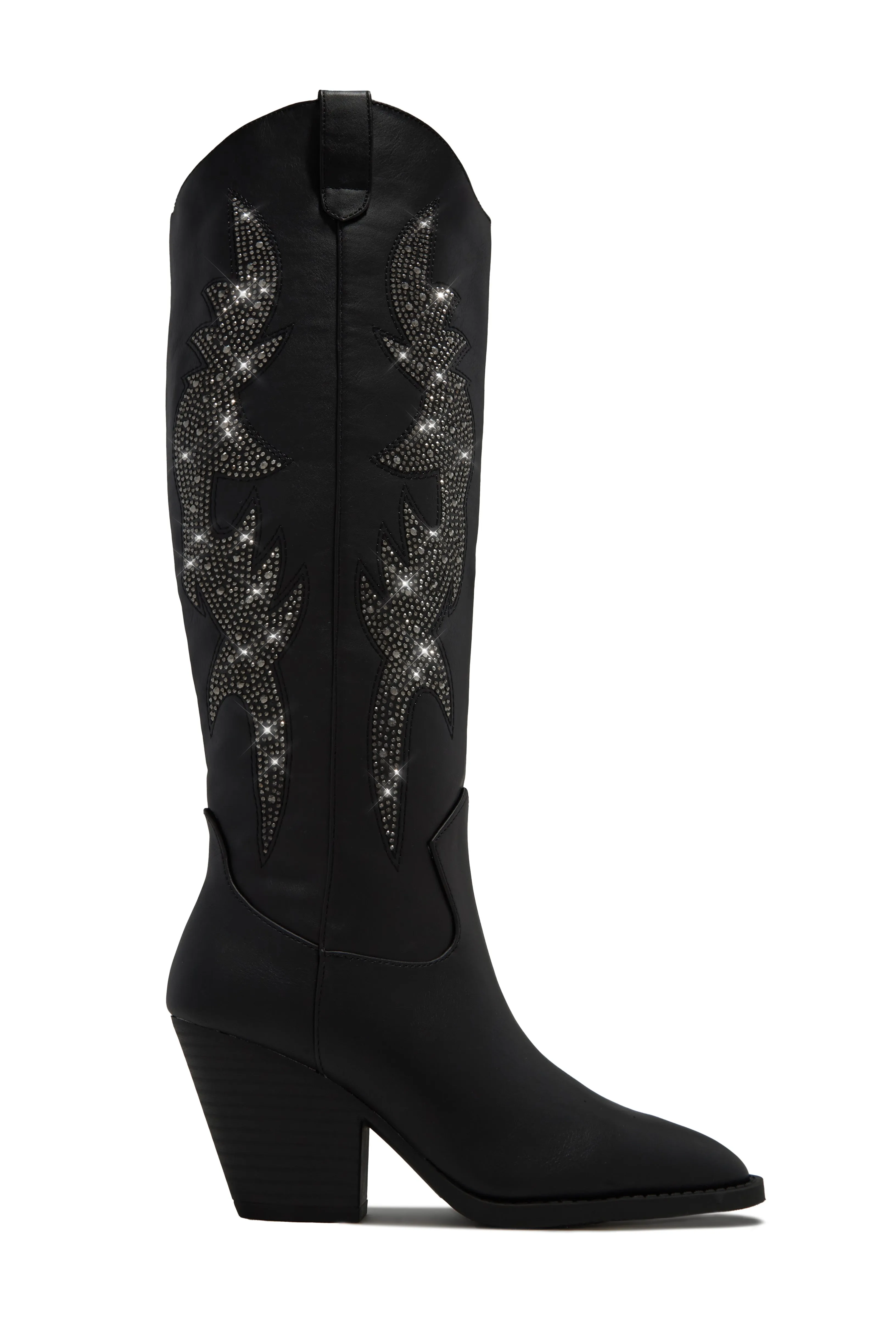 Austin Embellished Cowgirl Boots - White