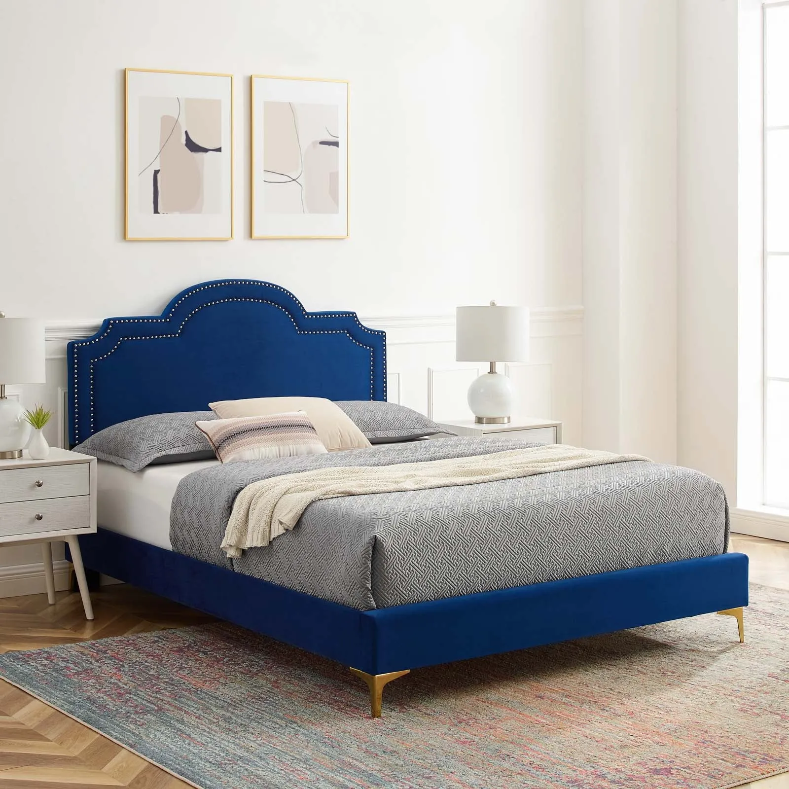 Aviana Performance Velvet Bed by Modway