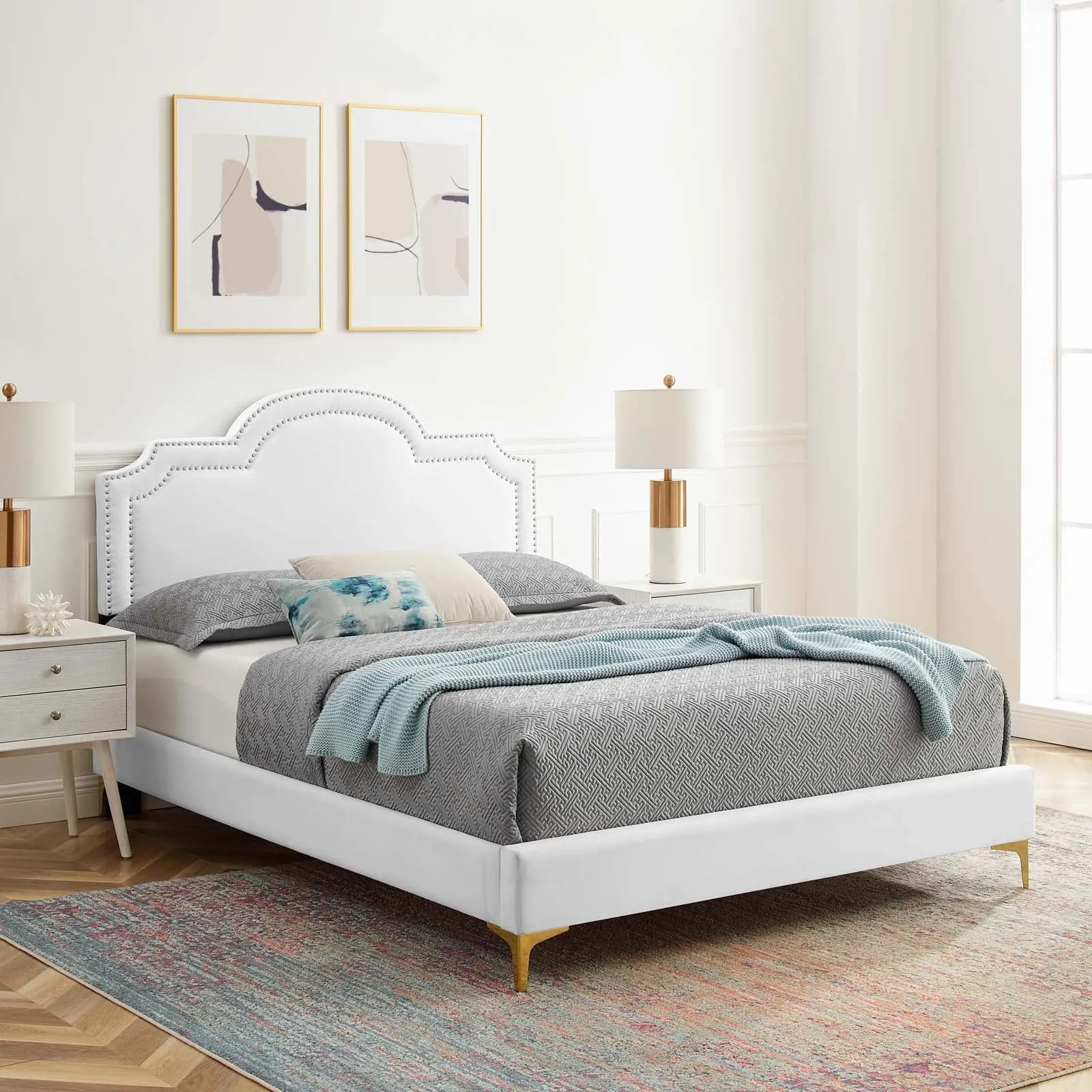 Aviana Performance Velvet Bed by Modway