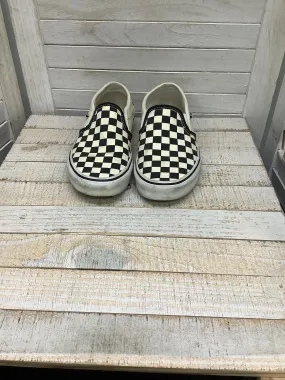 Black & White Shoes Sneakers Vans, Size 7