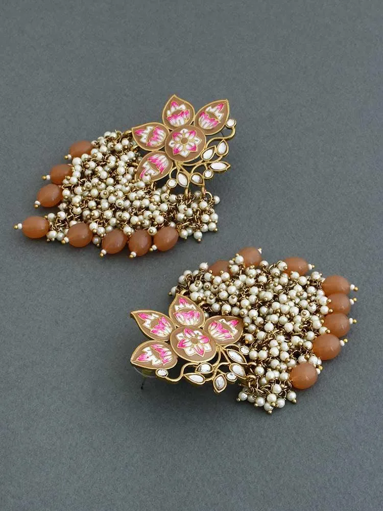 Brown Chakrika Dangler Earrings