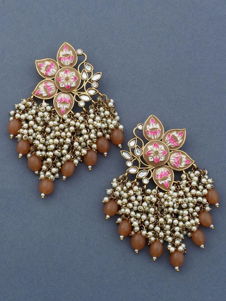 Brown Chakrika Dangler Earrings