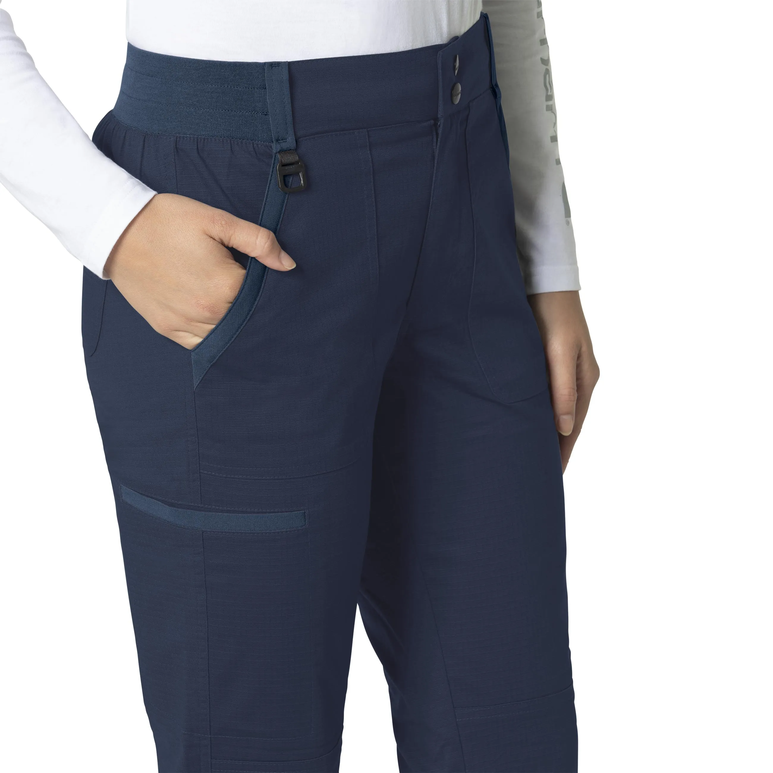 Carhartt Rugged Flex Ripstop Women's Utility Cargo Scrub Pant - Navy