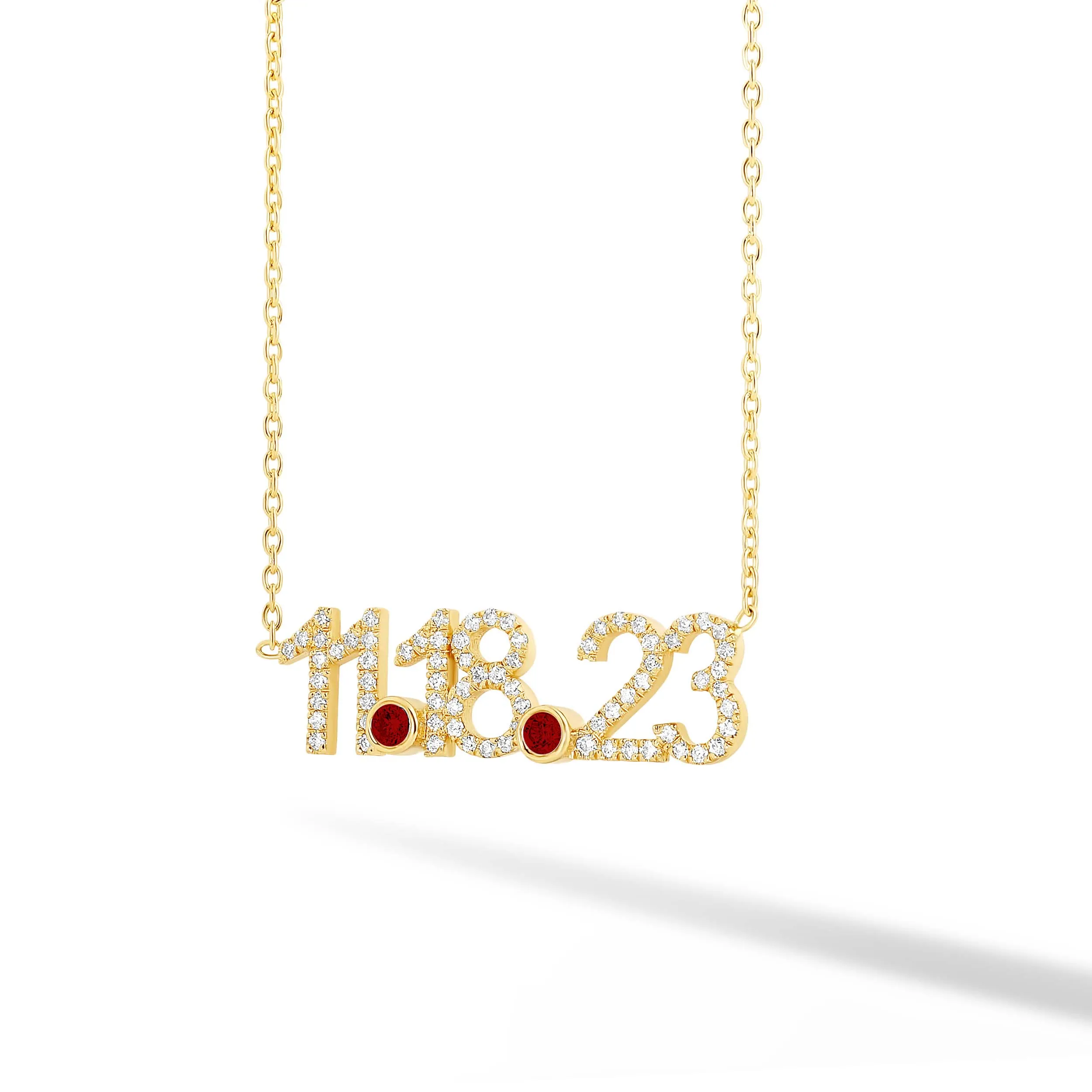 Custom Diamond Date Necklace