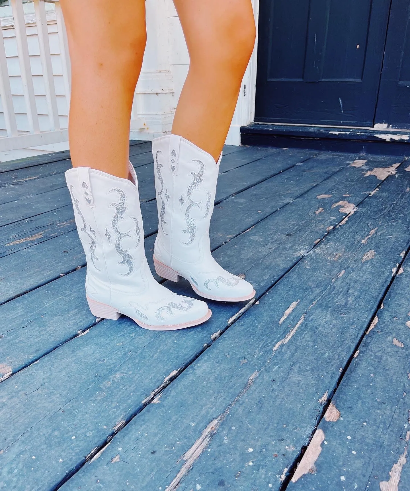 Cutie Cowgirl Boot - White