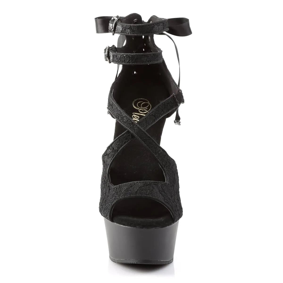 DELIGHT-678LC Ankle Peep Toe High Heel