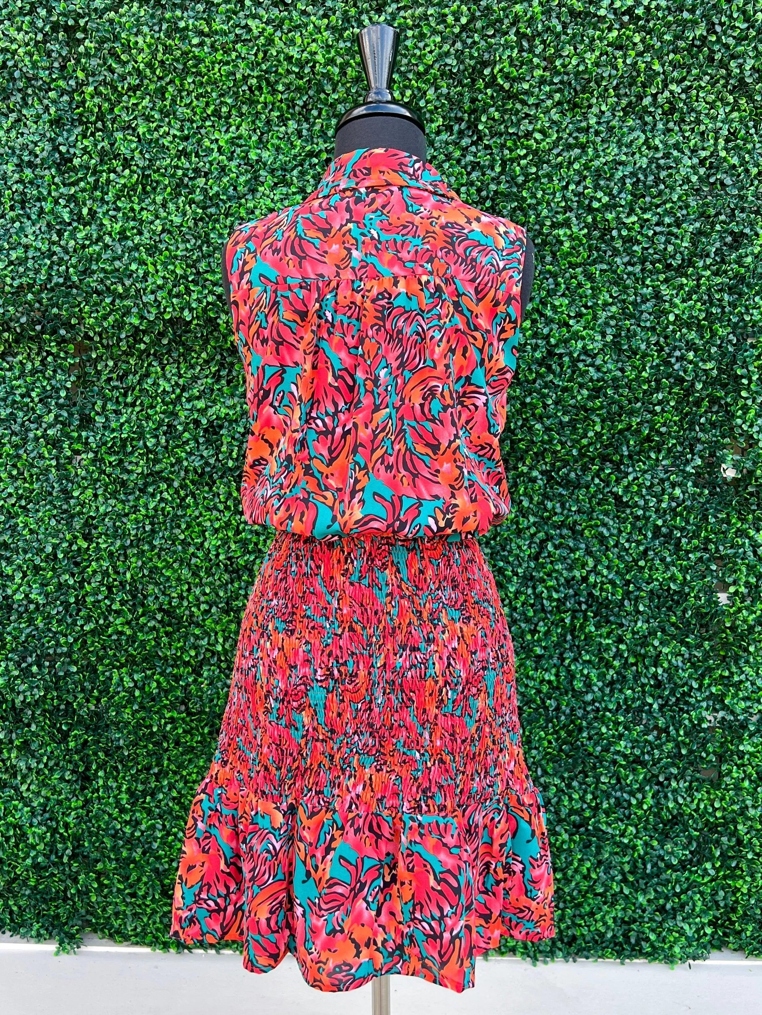 Floral Fire Dress
