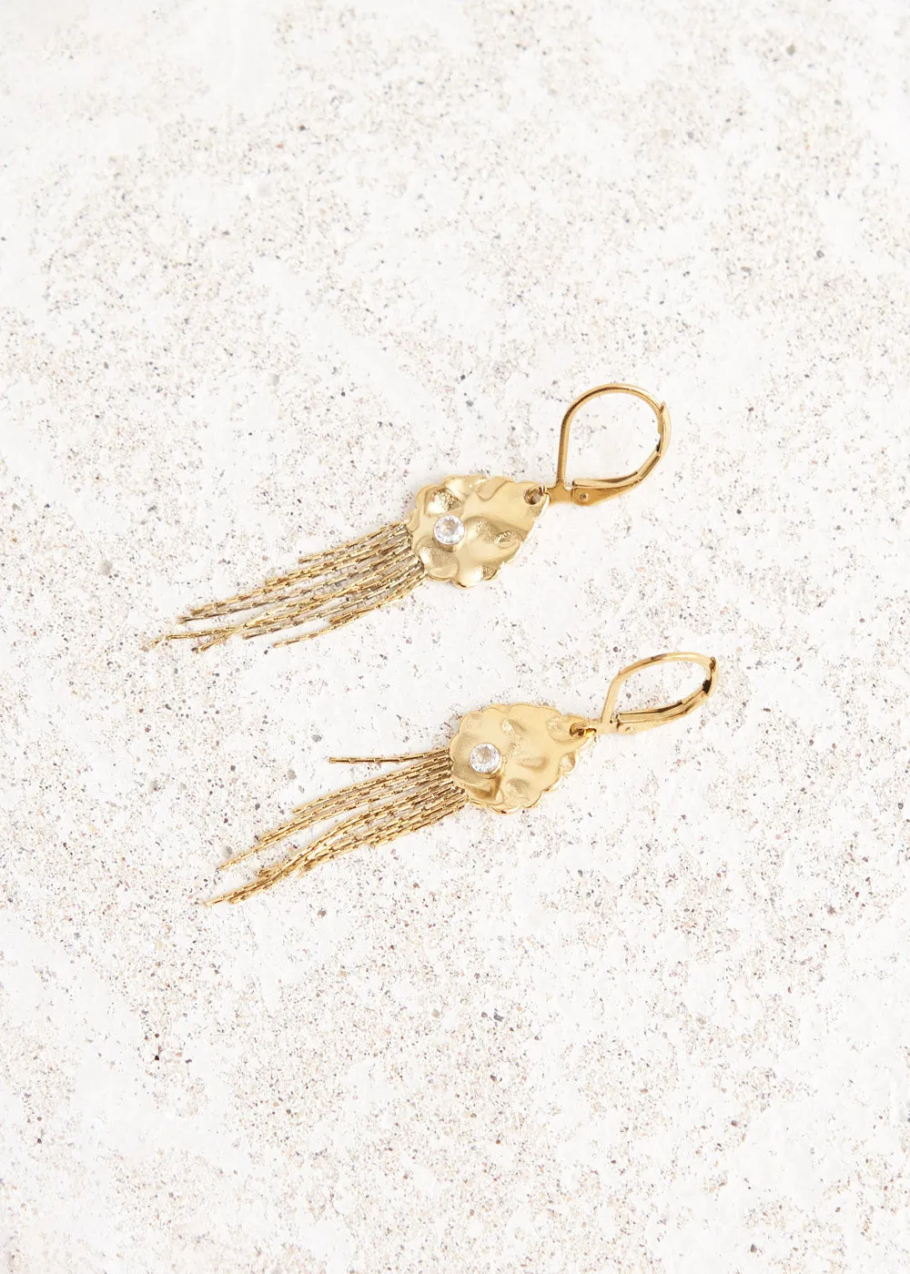FRANCES TASSEL DROP EARRINGS - GOLD