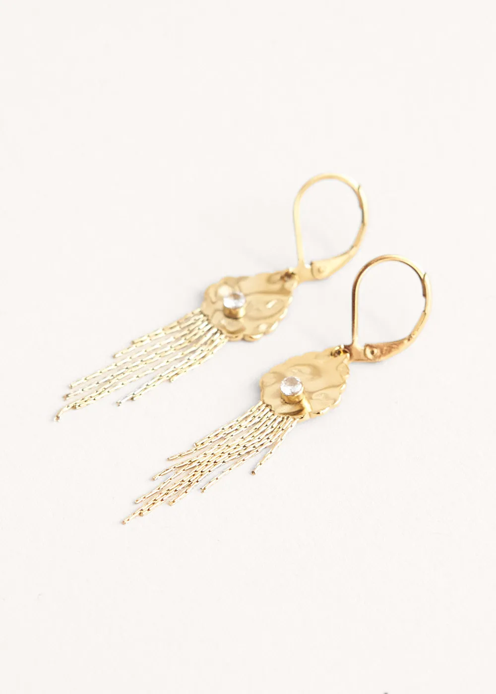 FRANCES TASSEL DROP EARRINGS - GOLD