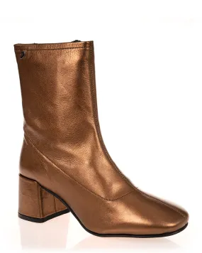 Gioseppo 70825 Evanton Bronze Leather Ankle Boot