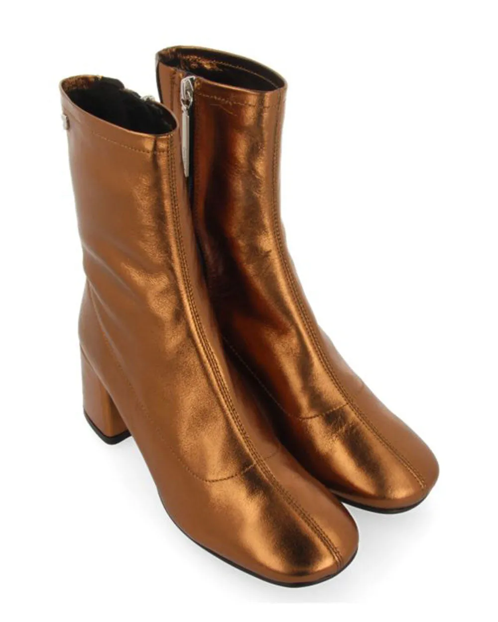 Gioseppo 70825 Evanton Bronze Leather Ankle Boot