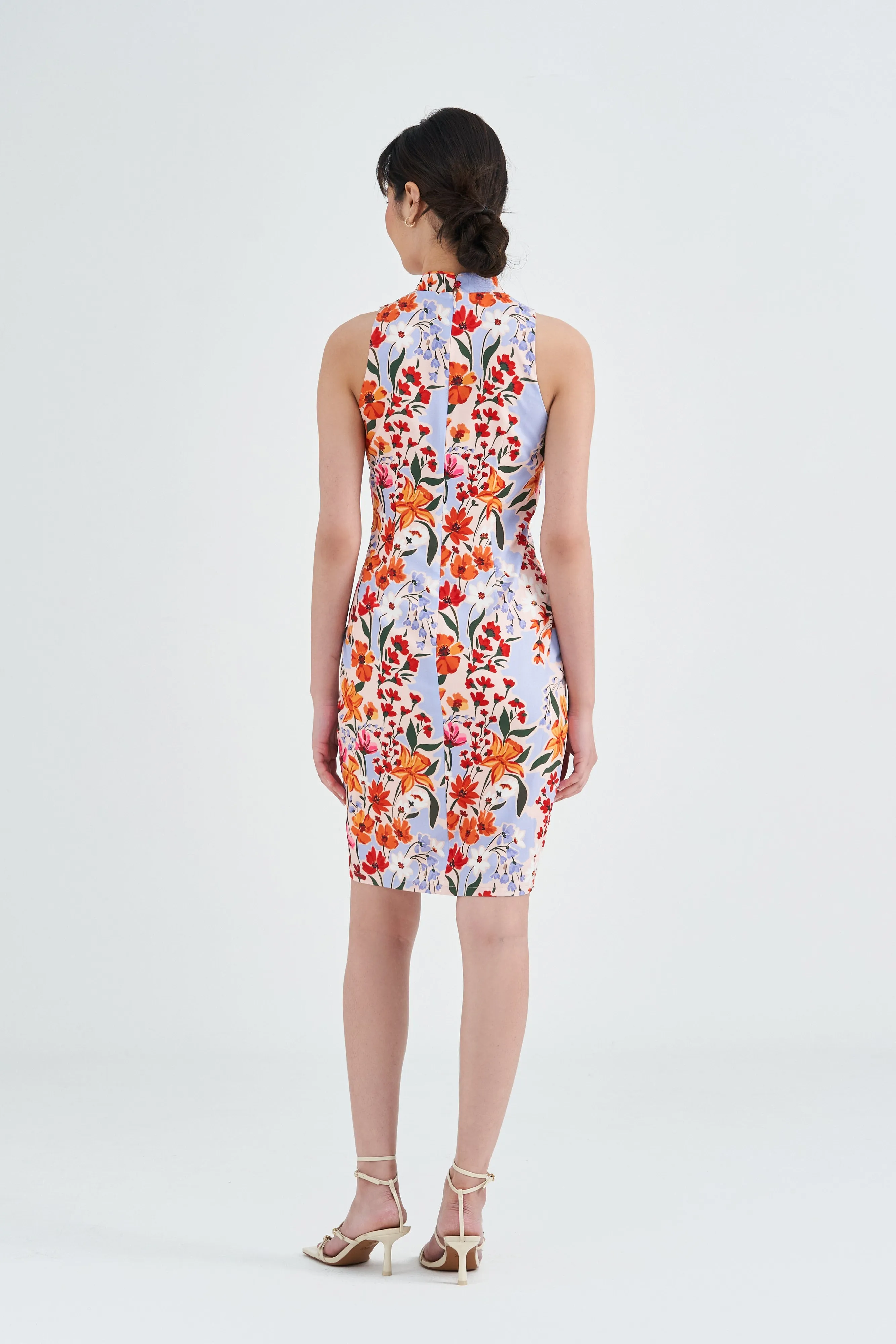 Kalea Floral Printed Cheongsam