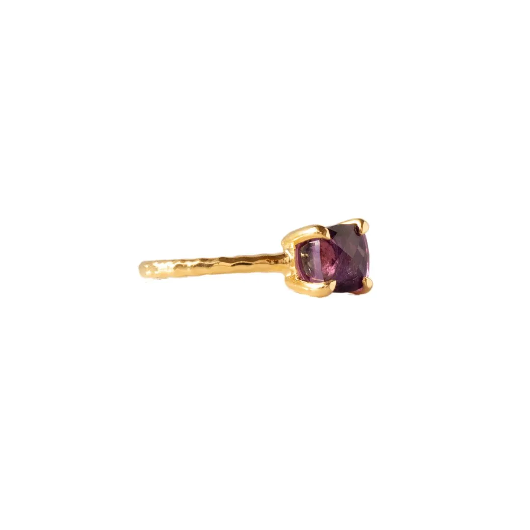 MINI PROTECT RING - AMETHYST & GOLD