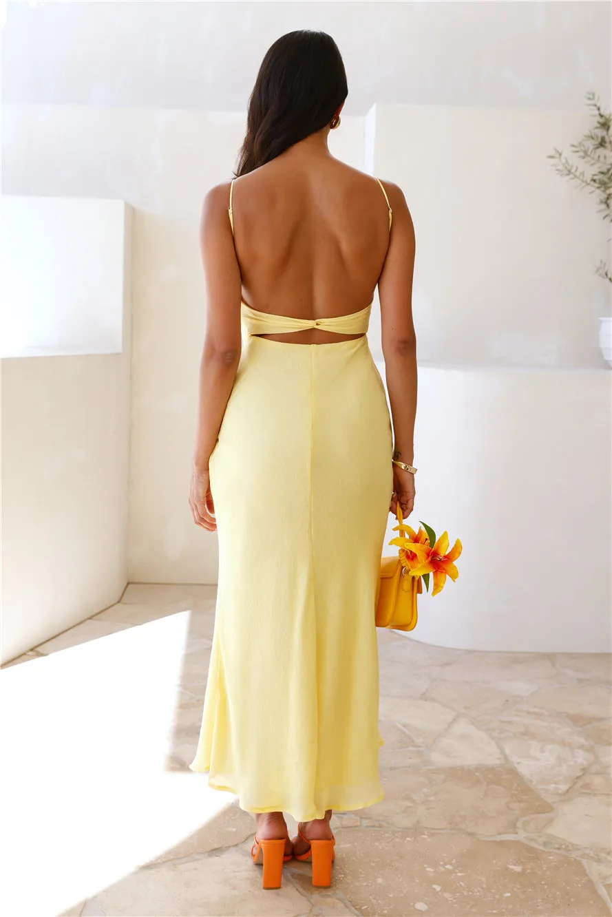 Peas In A Pod Maxi Dress Yellow