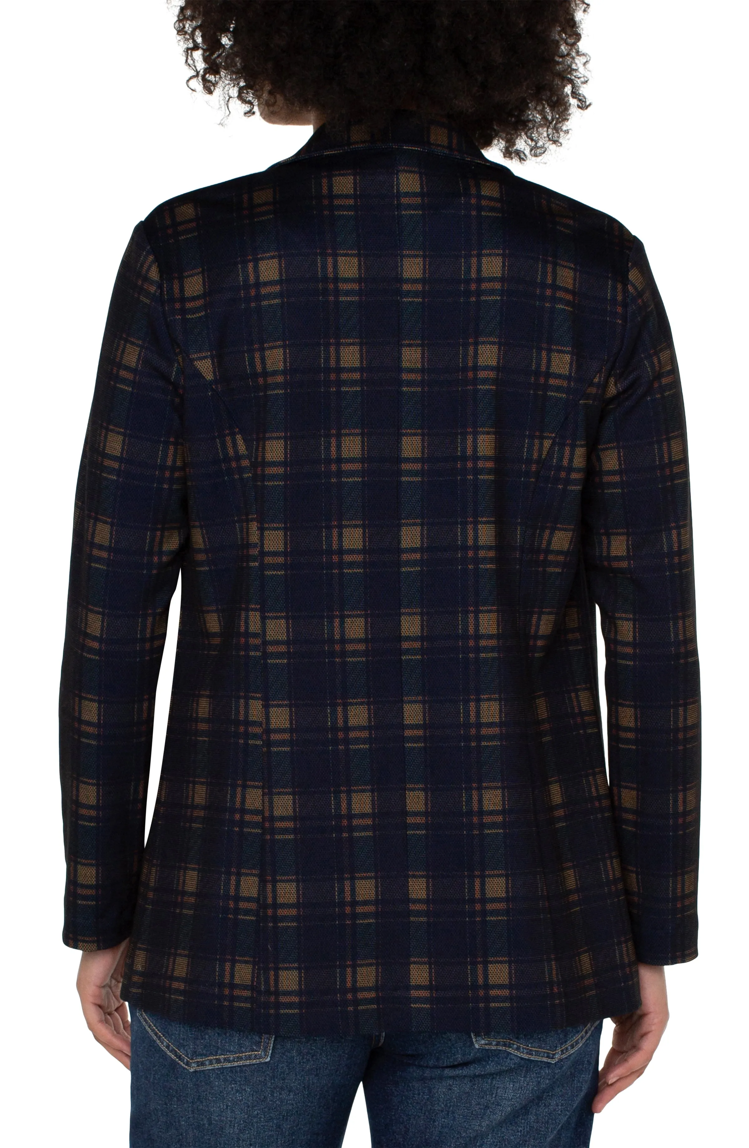 PETITE BOYFRIEND BLAZER WITH PRINCESS DART PATTERN KNIT