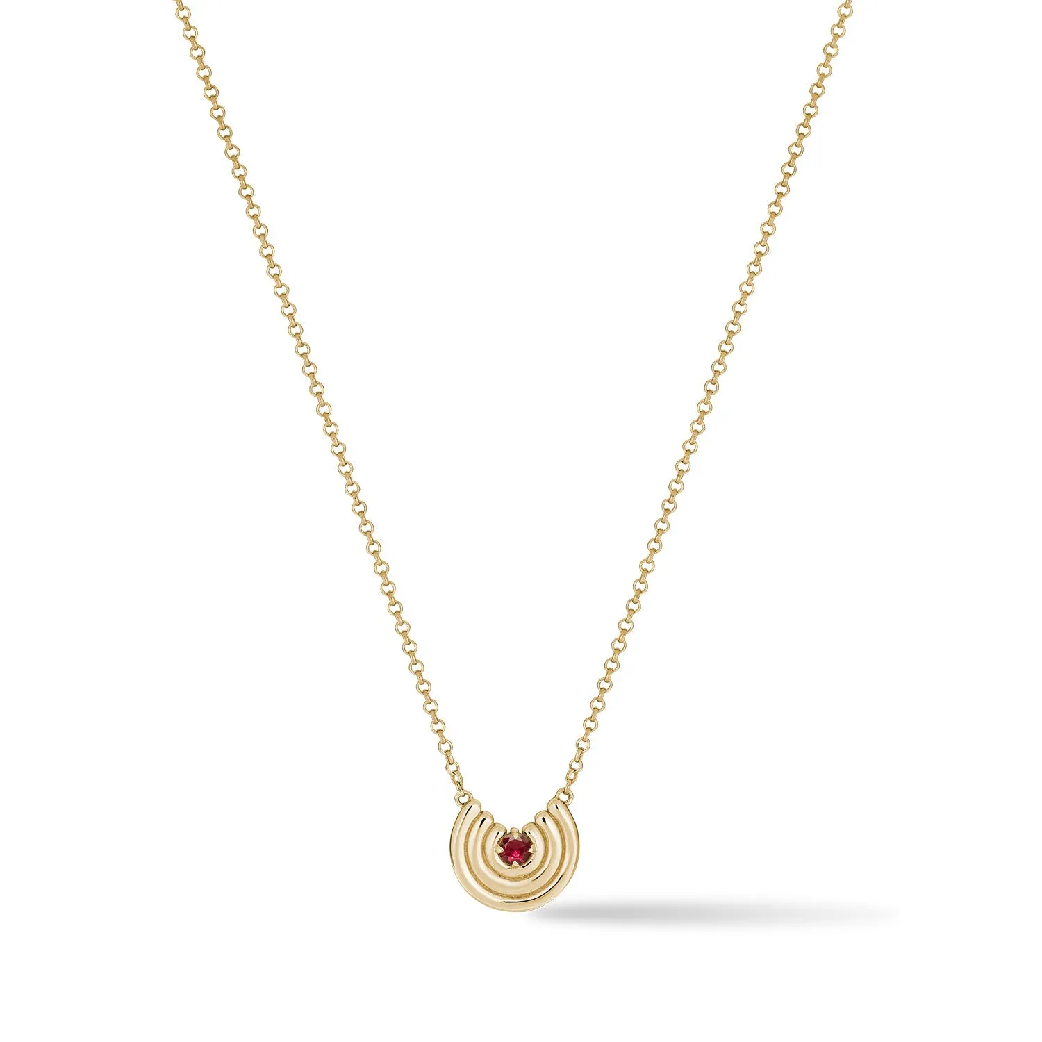 Petite Revival Necklace Ruby