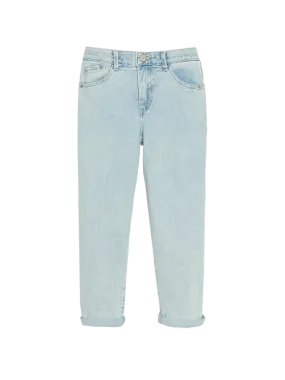 "Ab"solution® Petite Light Blue High Rise Crop Jean