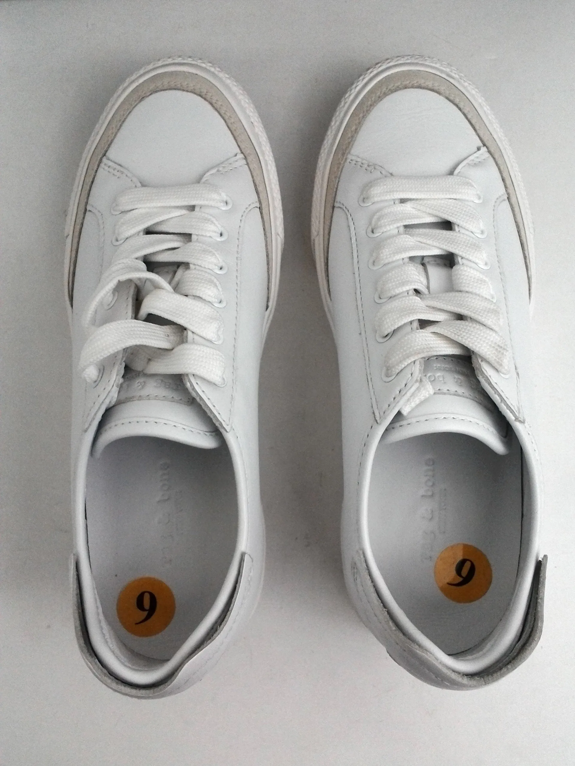 Rag & Bone Women's White Leather Sneakers Size 36