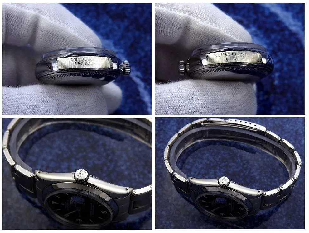 Rolex Oyster Perpetual Date Ref. 6534 Steel Explorer Dial Men's automatic winding (Good condition, overhauled) / 34mm