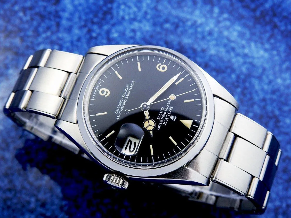 Rolex Oyster Perpetual Date Ref. 6534 Steel Explorer Dial Men's automatic winding (Good condition, overhauled) / 34mm