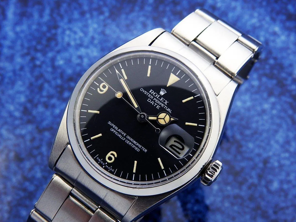 Rolex Oyster Perpetual Date Ref. 6534 Steel Explorer Dial Men's automatic winding (Good condition, overhauled) / 34mm