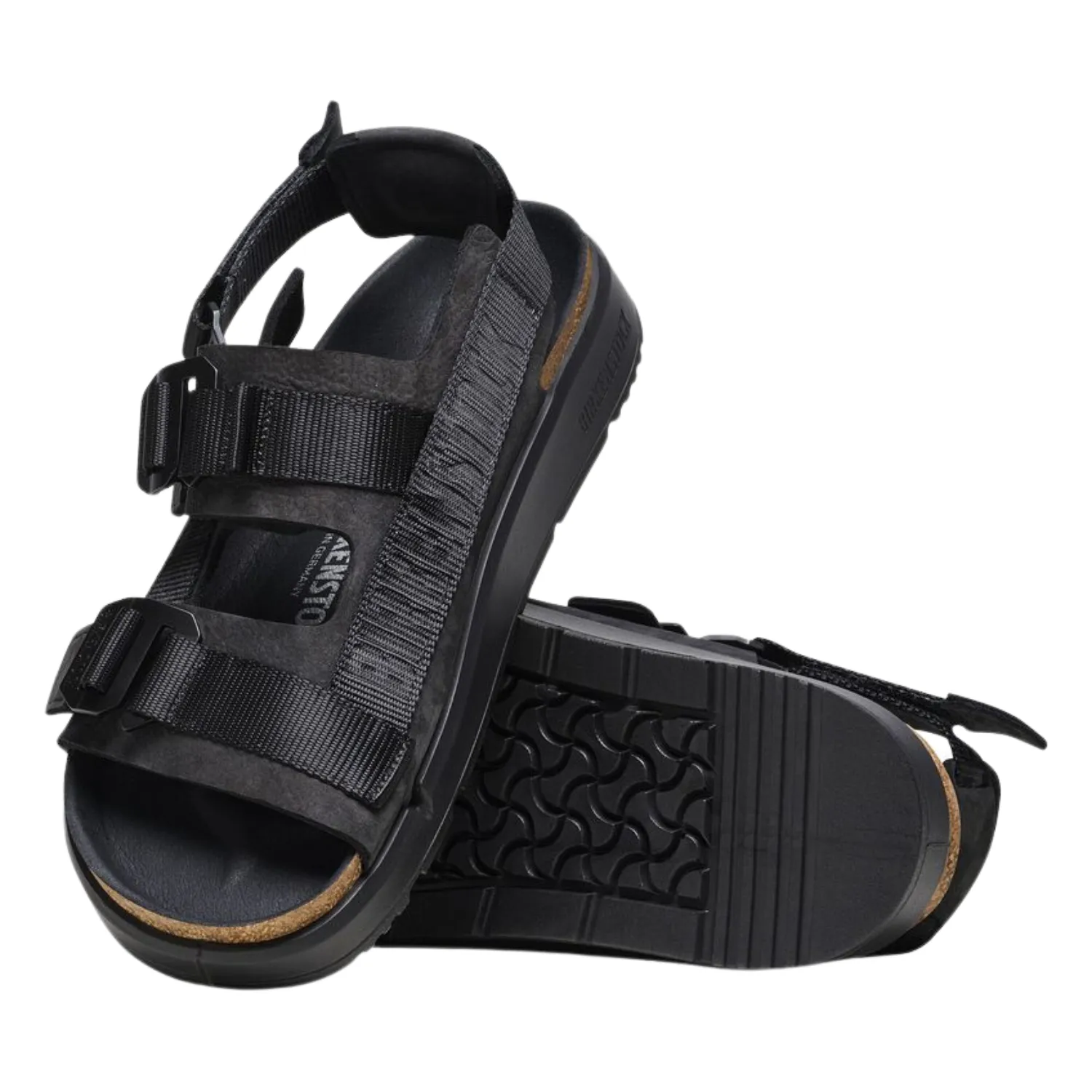 Shinjuku Leather-Textile - Black