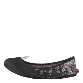 Sophia Black Scattered Floral