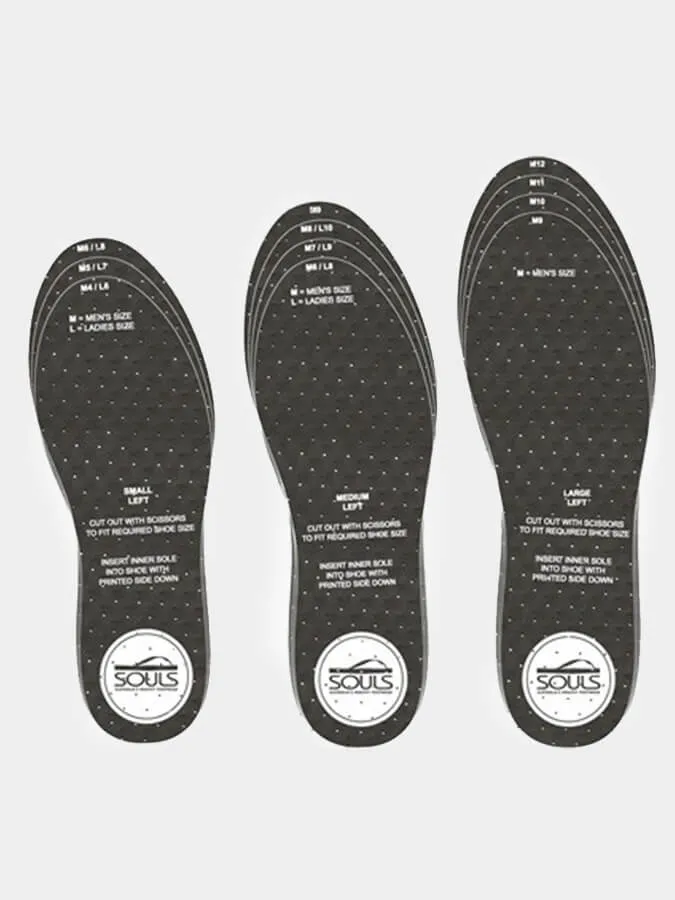 Souls Insoles - Black and Red