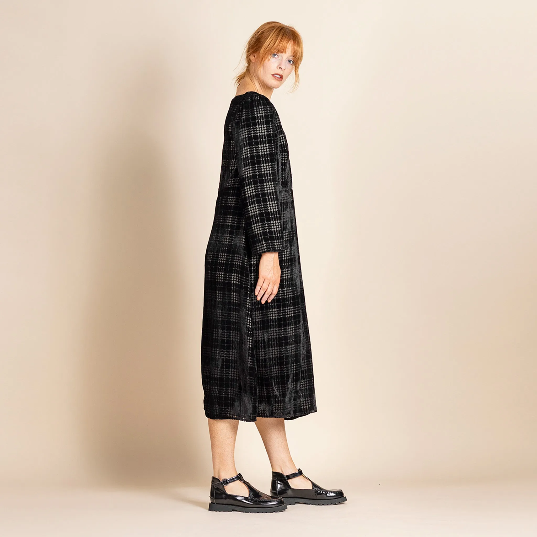tartan vee romance dress