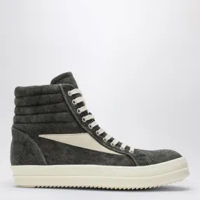 VINTAGE DUST GREY/WHITE SUEDE HIGH TOP SNAEKER