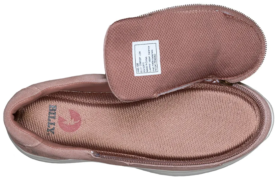 Women's Blush Suede BILLY Comfort Lows