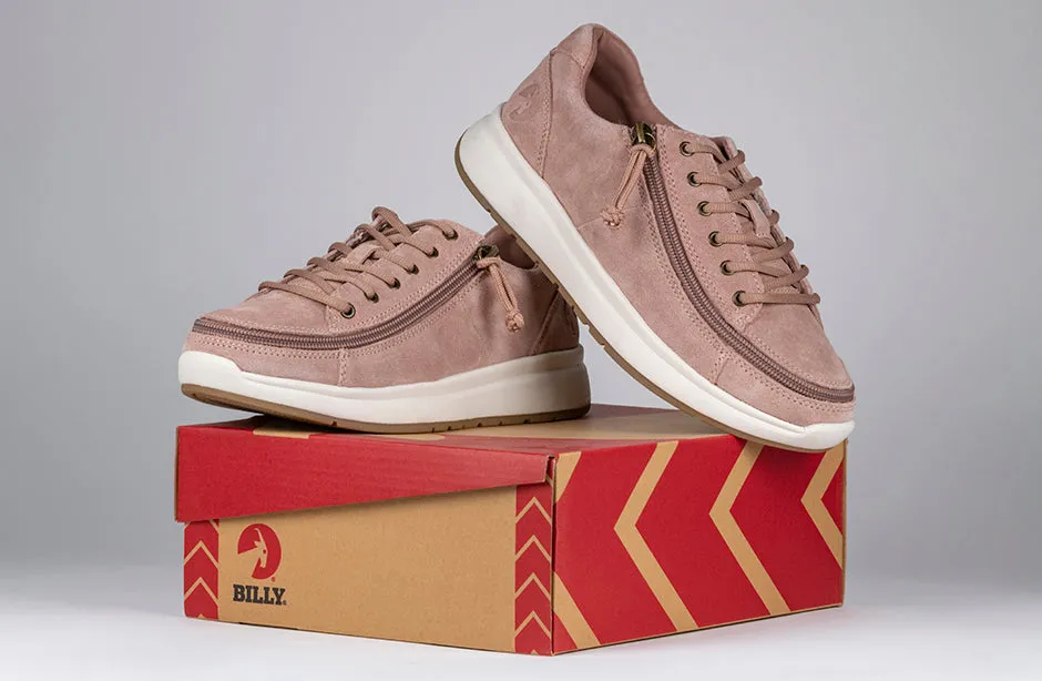 Women's Blush Suede BILLY Comfort Lows