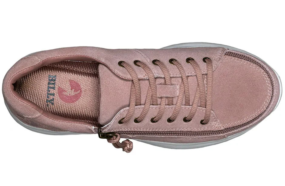 Women's Blush Suede BILLY Comfort Lows
